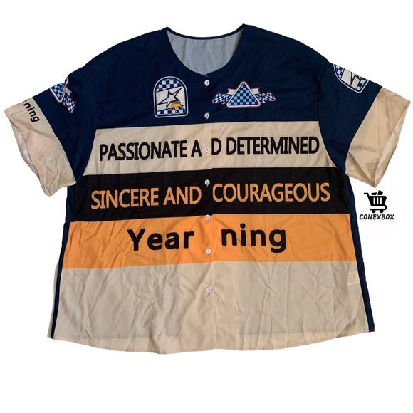 Shein Curve Men's Size 3XL Button Up Short Sleeve Adult Shirt Jersey - Picture 1 of 12